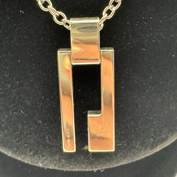 Gucci Open Bar Pendant Necklace - full inclusion - Picture 4 of 7